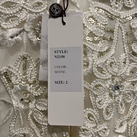 Sue Wong Gown size 2 Ivory/white - Picture 8 of 8